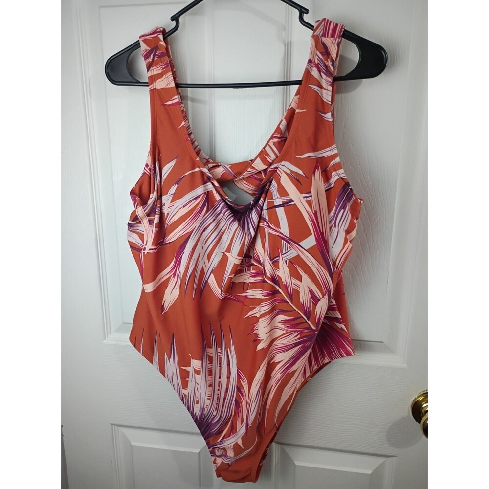 Palisades Beach Club Women's *26W One Piece Swimsuit Burnt Ochre Palm Desert